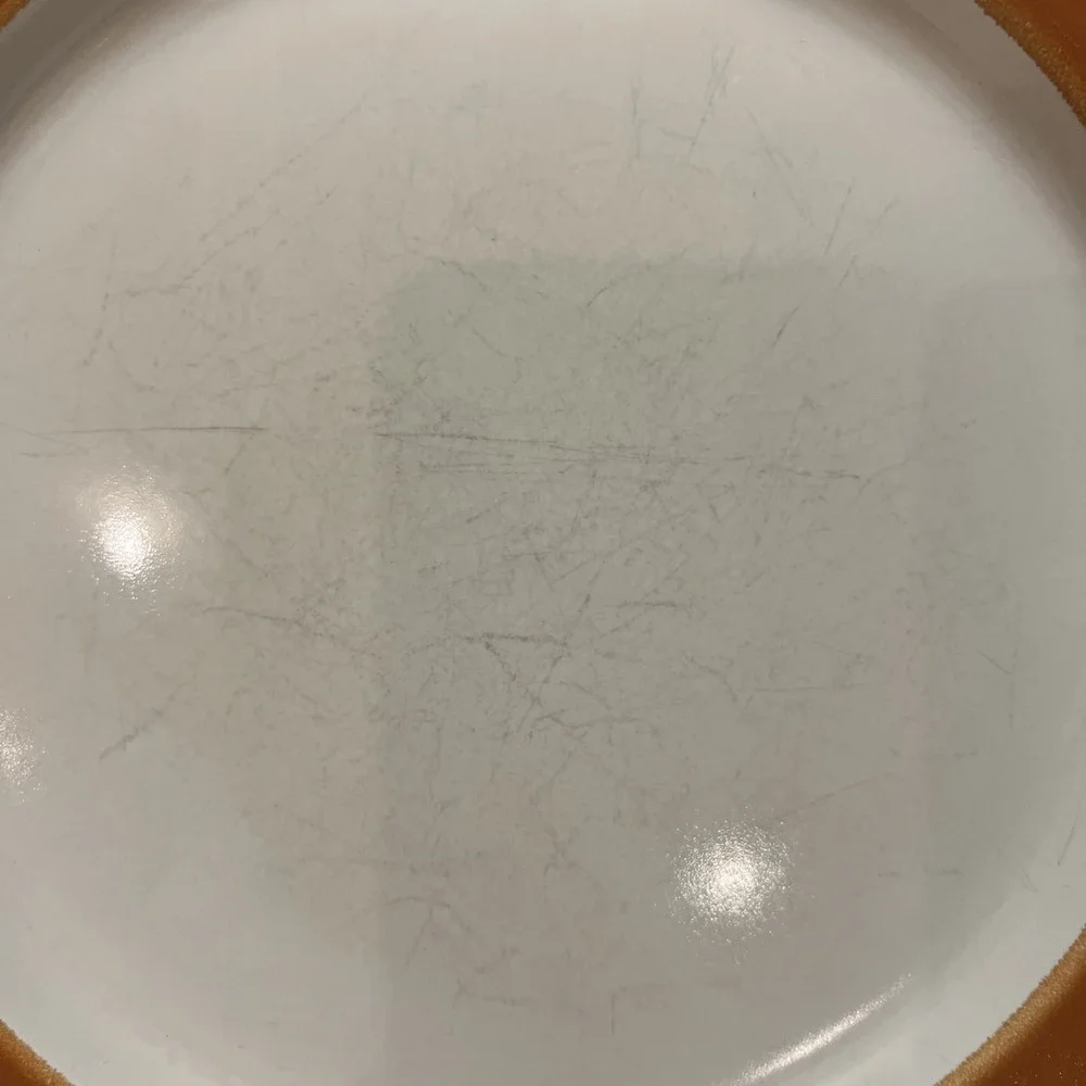 Vtg Pottery Barn Dune Persimmon Dinner Plates Retro MCM Boho Replacement